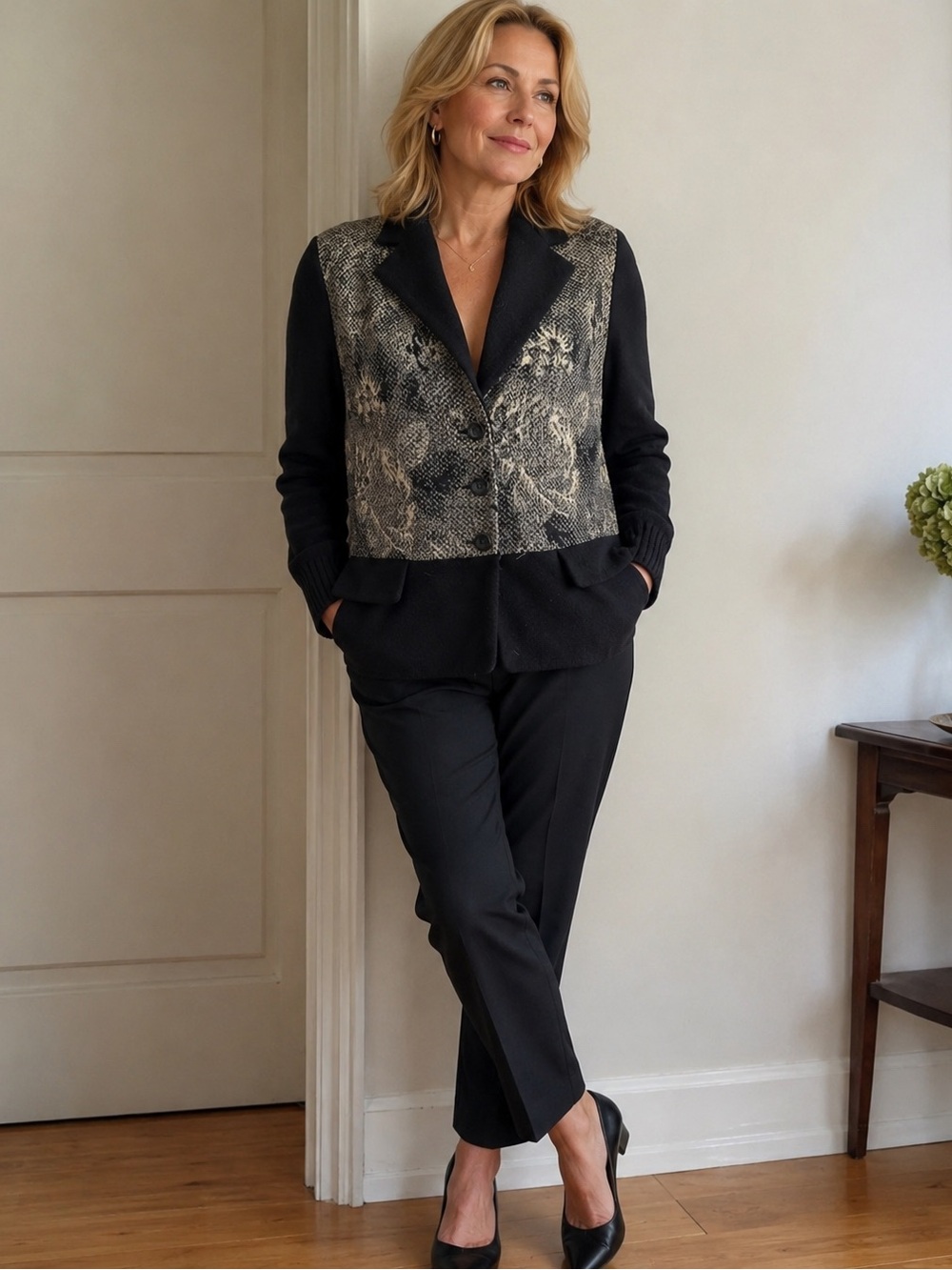 ISOLAMARRAS art to wear contemporary blazer MED